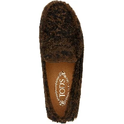 Brown Calfskin Slip-On Loafers