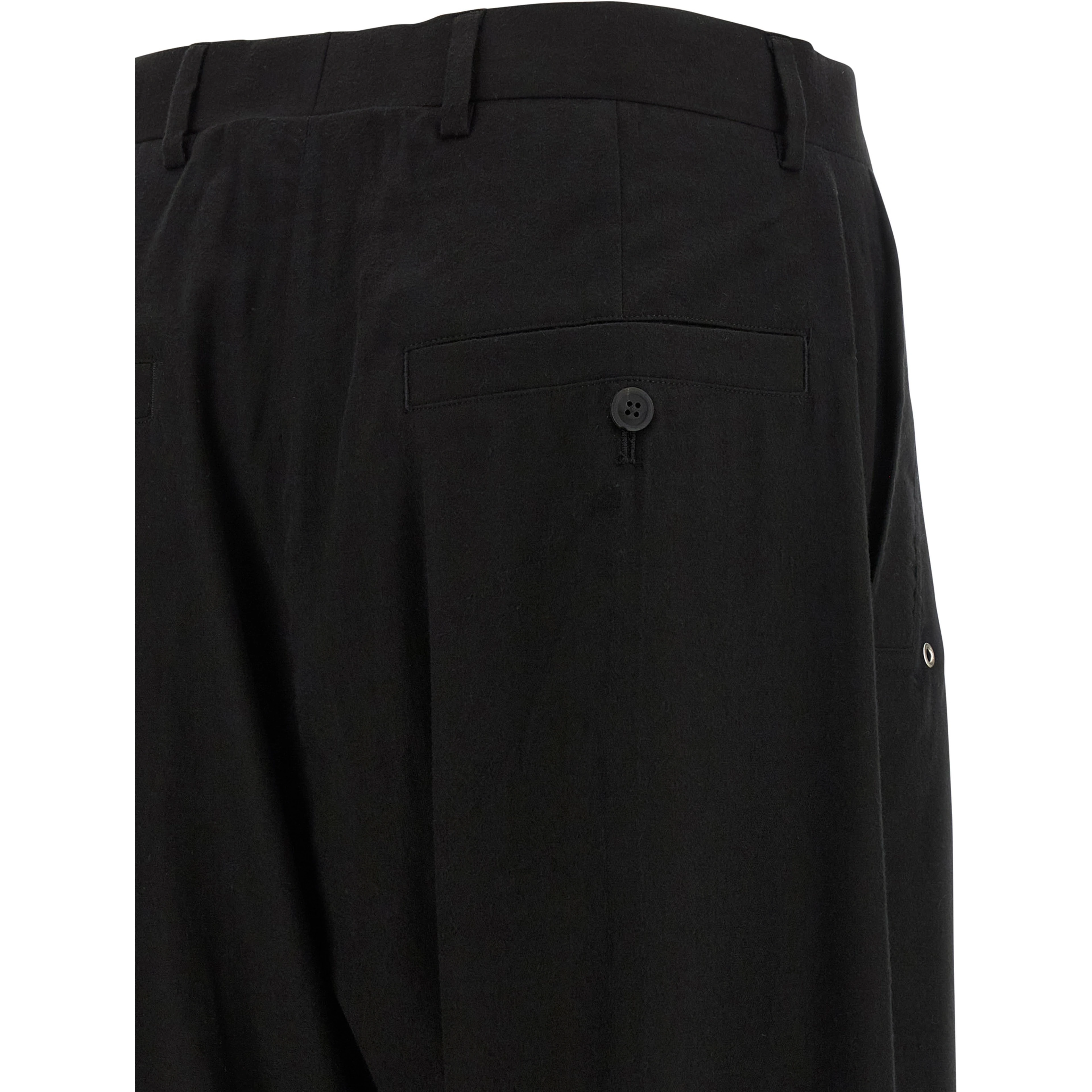 Black Cotton Pants