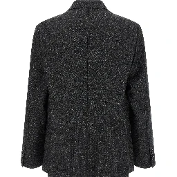 Gray Virgin Wool Blazer