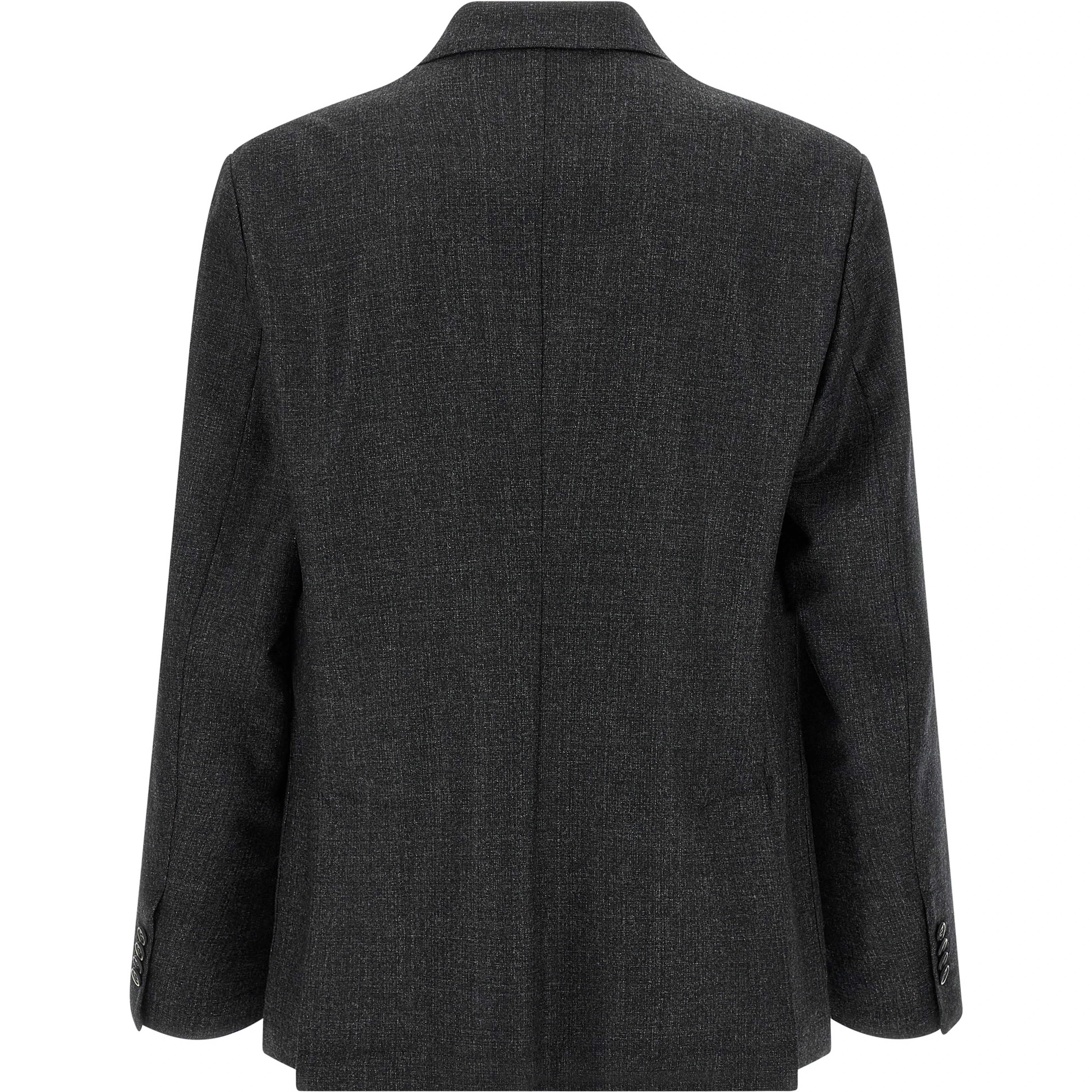 Gray Virgin Wool Blazer