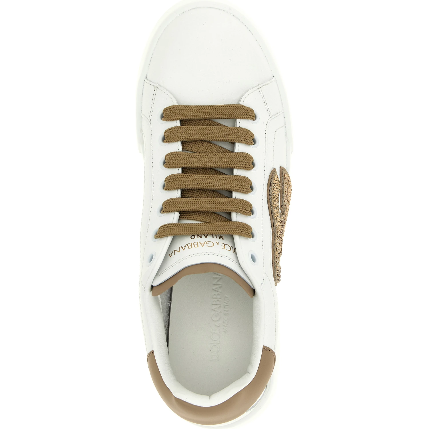 Beige Calfskin Sneakers