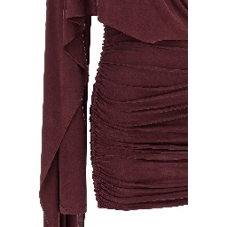 Bordeaux Copper Short Dress
