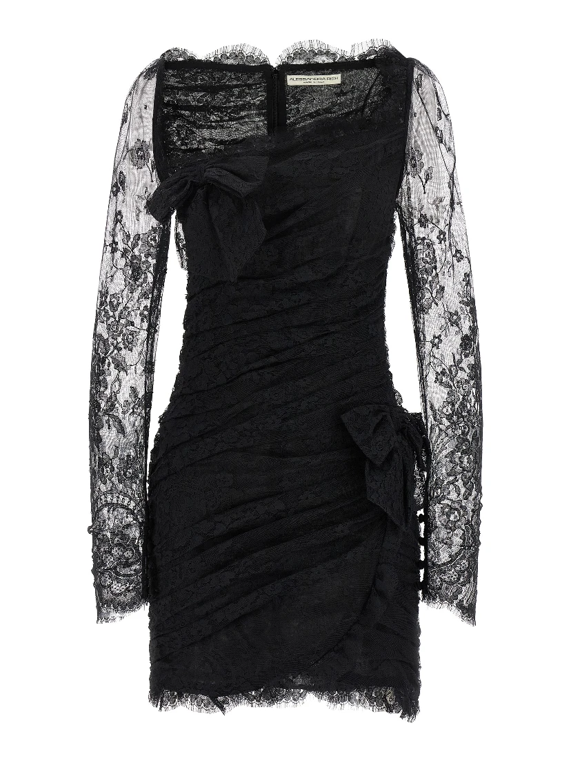 Black Organic Cotton Short Dress