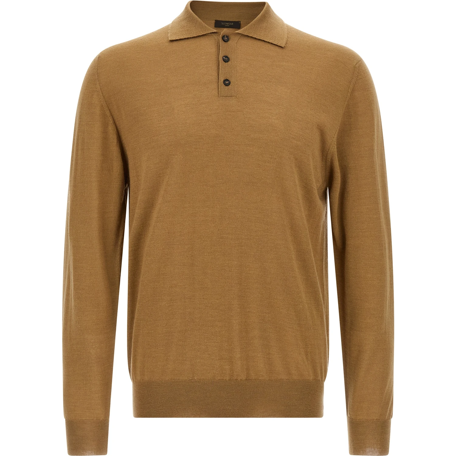 Beige Cashmere Polo Shirt
