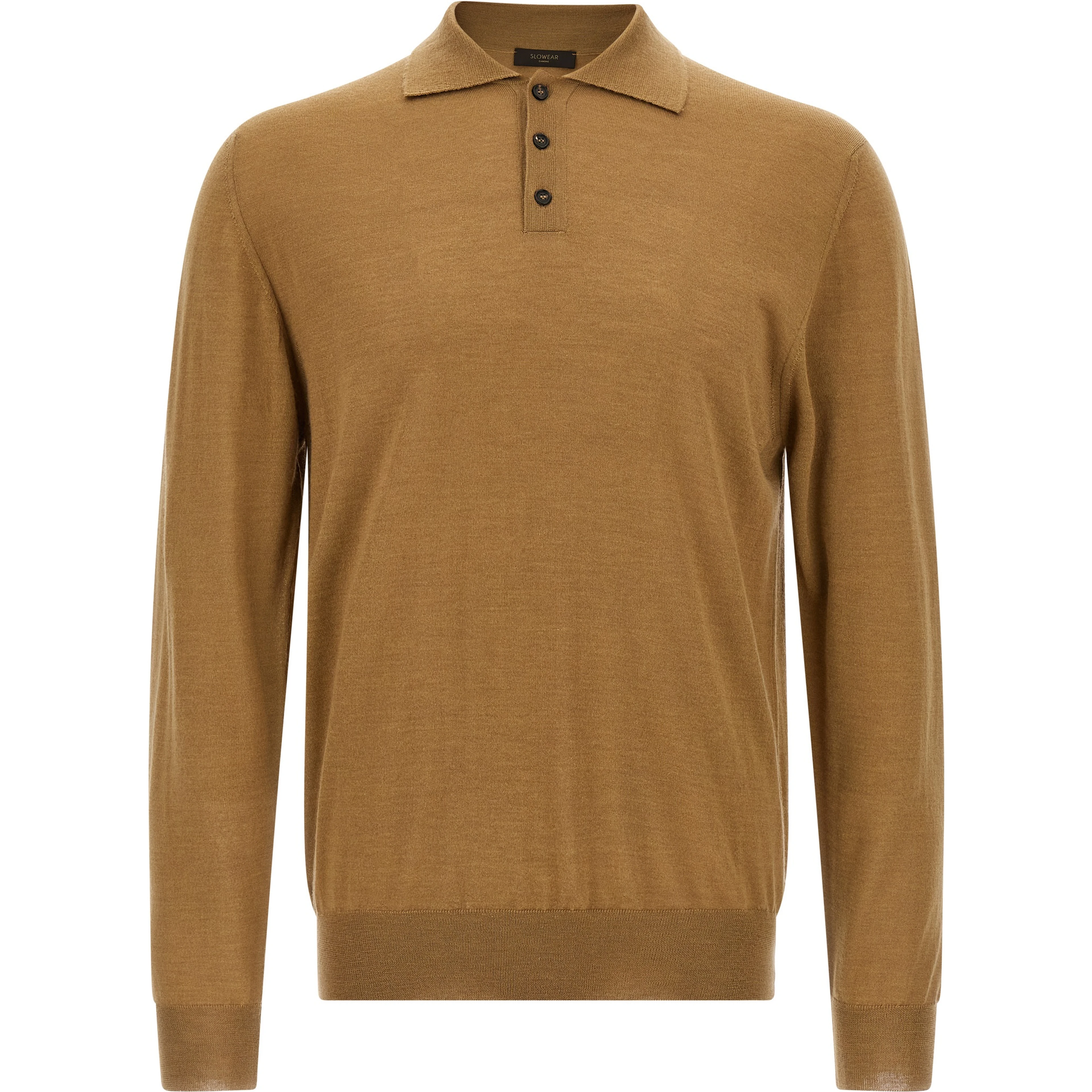 Beige Cashmere Polo Shirt