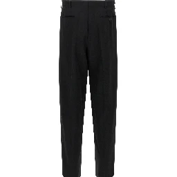 Black Virgin Wool Dress Pants
