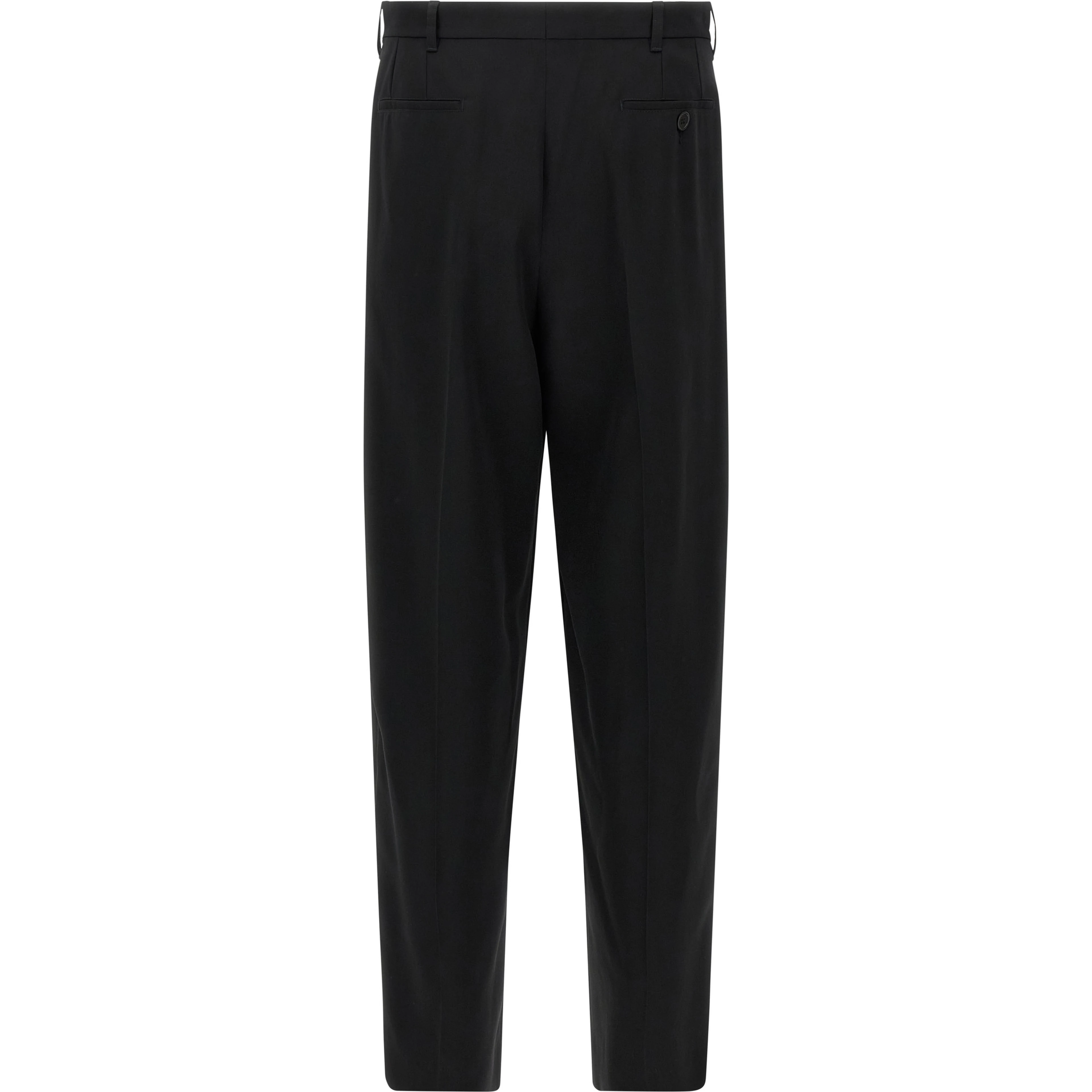 Black Virgin Wool Dress Pants