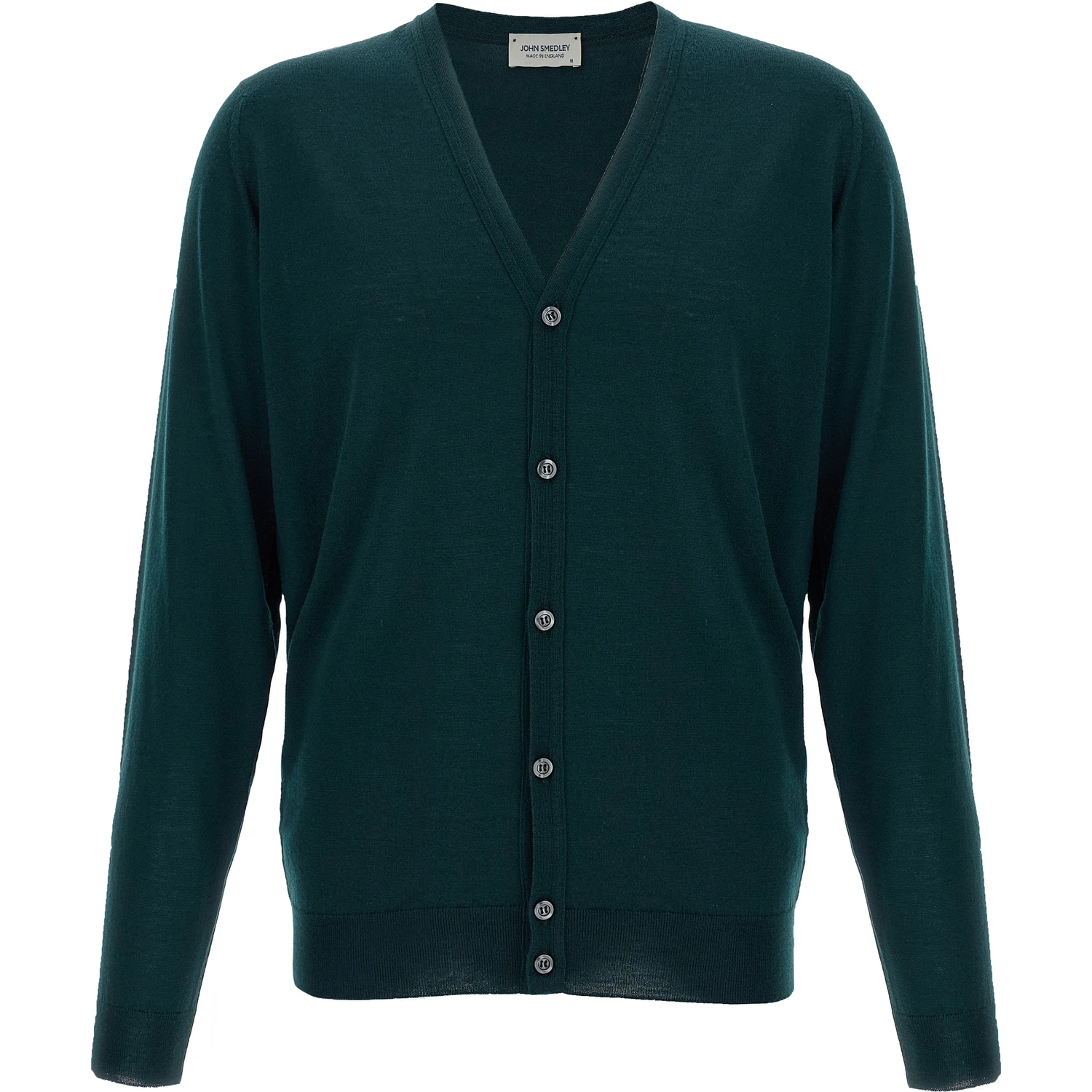 Bicolor Merino Wool Cardigan