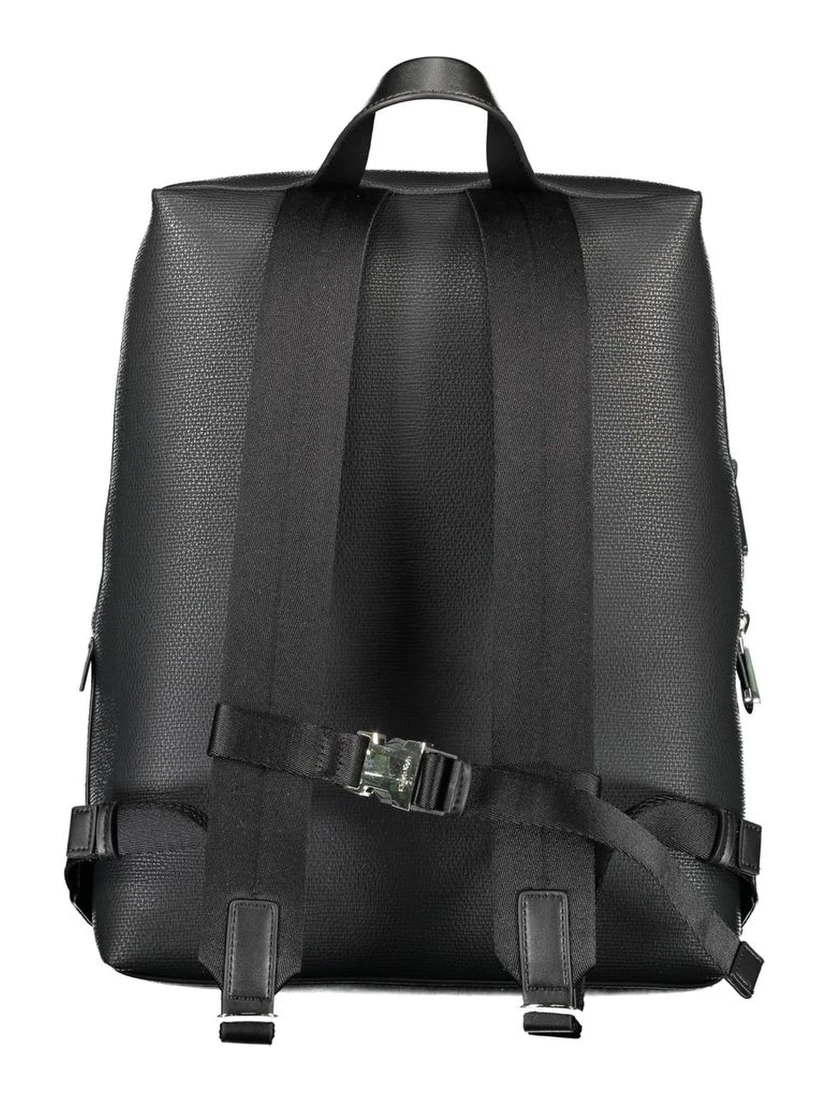 Nero Polyester Men Backpack