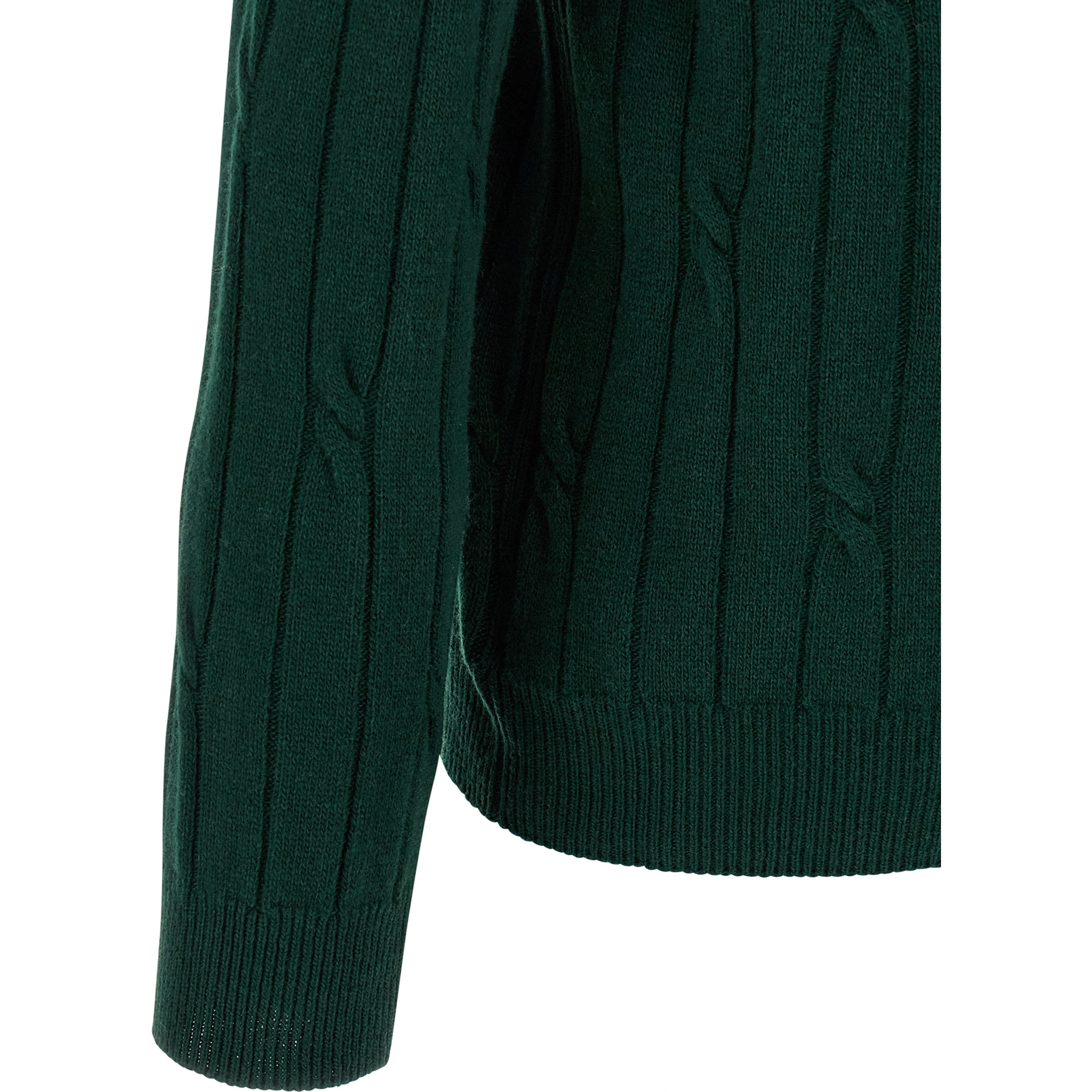 Bicolor Virgin Wool Polo Shirt