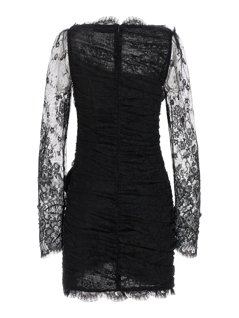 Black Organic Cotton Short Dress