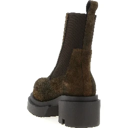 Brown Calfskin Ankle Boots