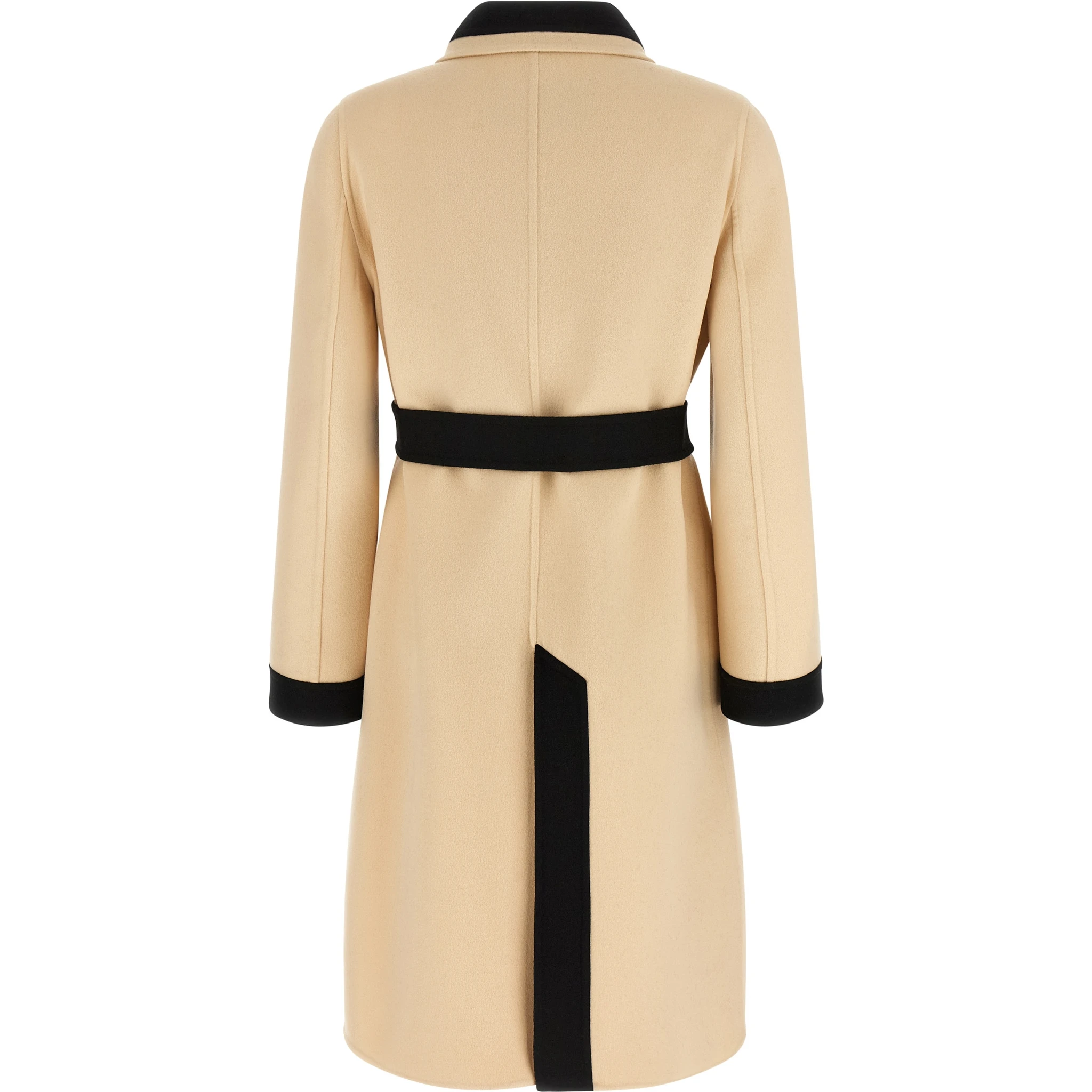 Bicolor Virgin Wool Coat