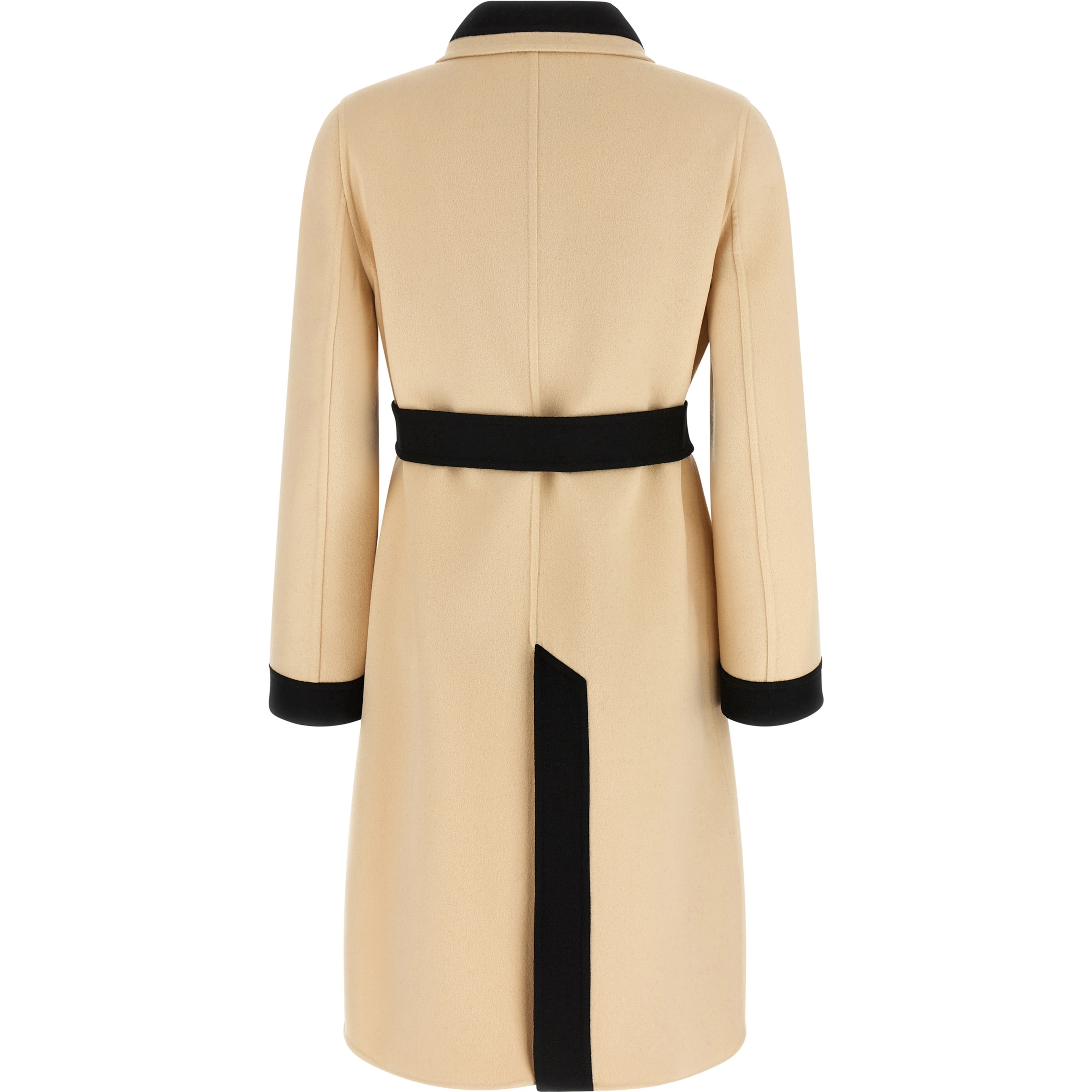Bicolor Virgin Wool Coat
