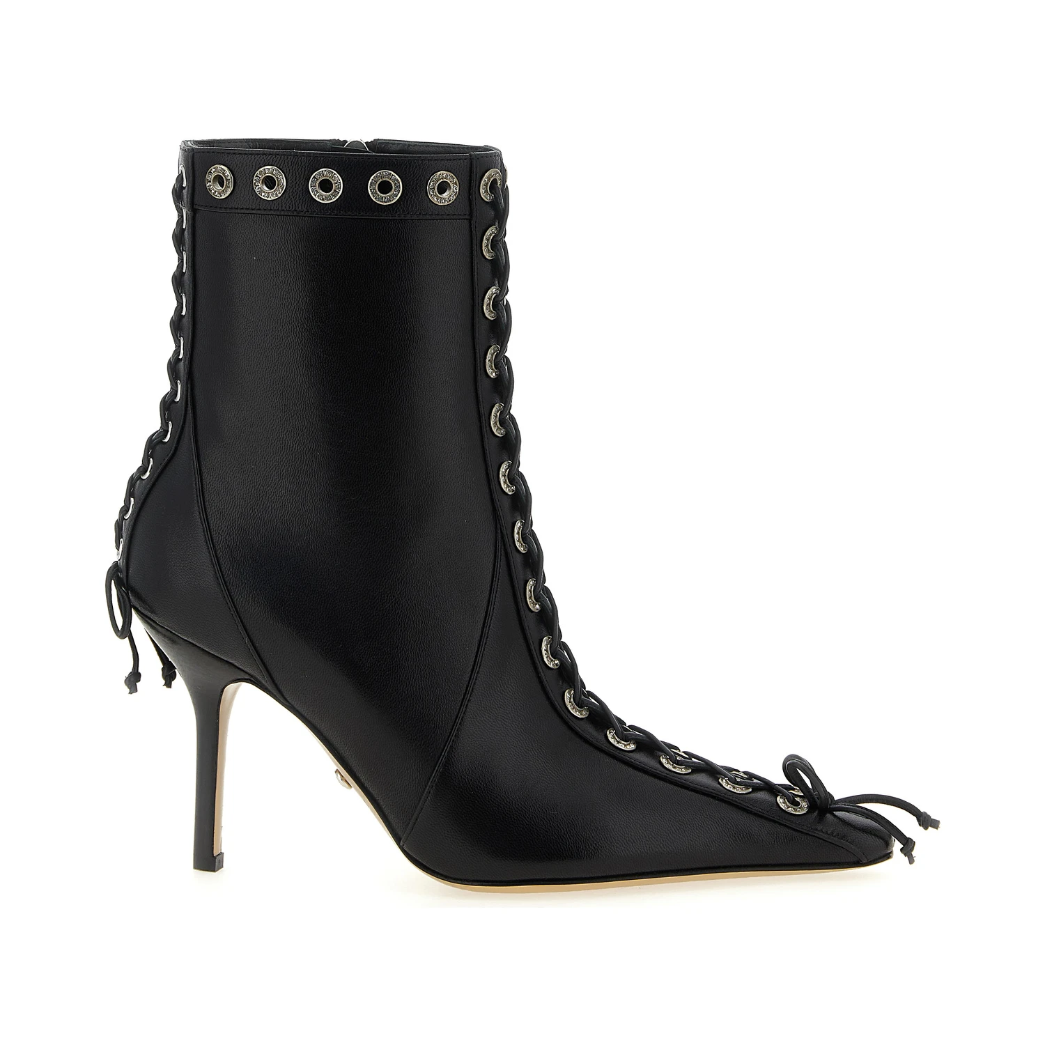 Black Calfskin Ankle Boots