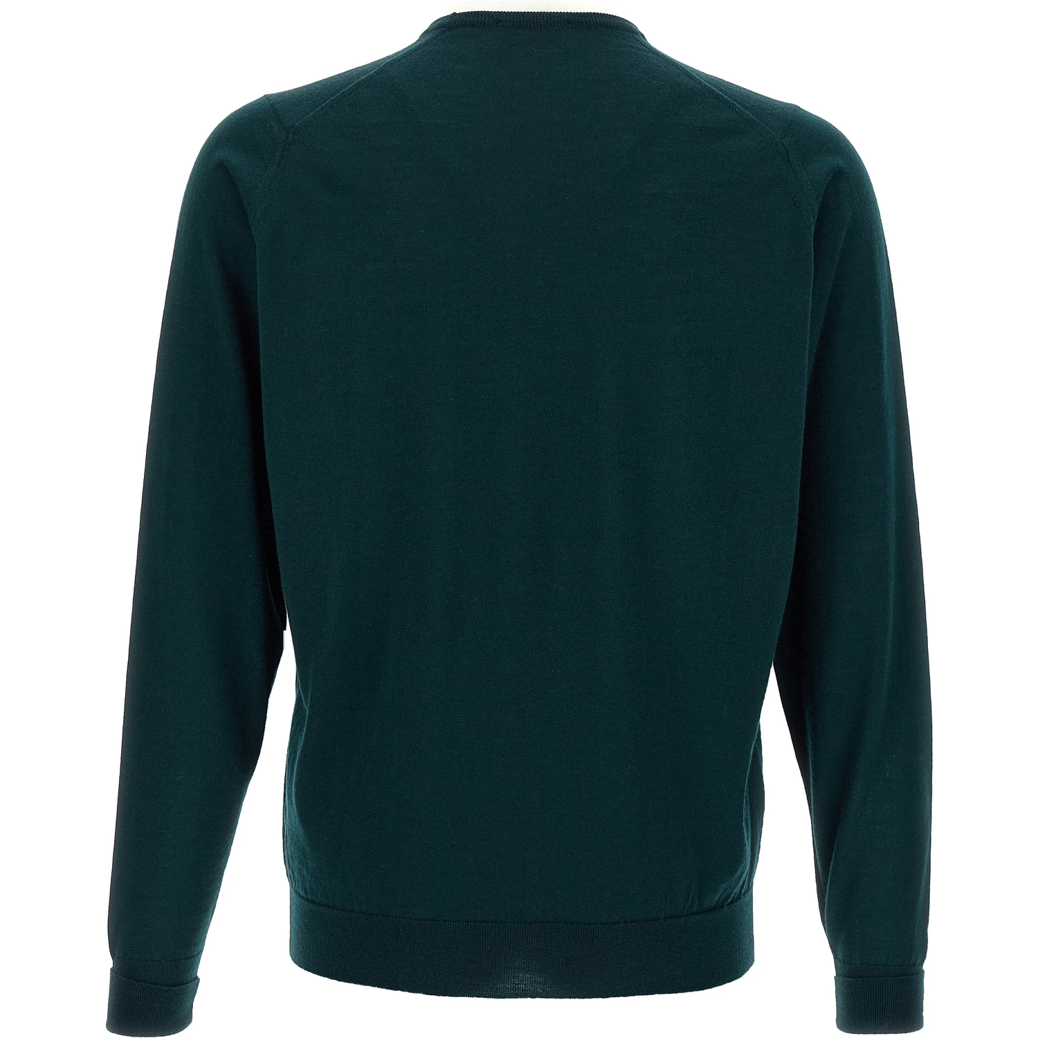 Bicolor Merino Wool Cardigan