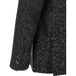 Gray Virgin Wool Blazer