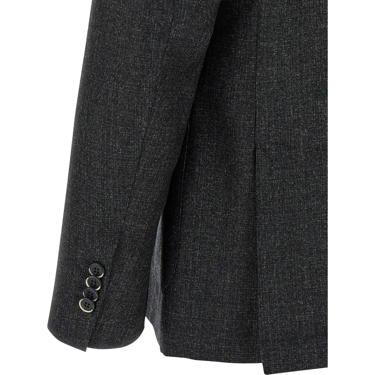 Gray Virgin Wool Blazer