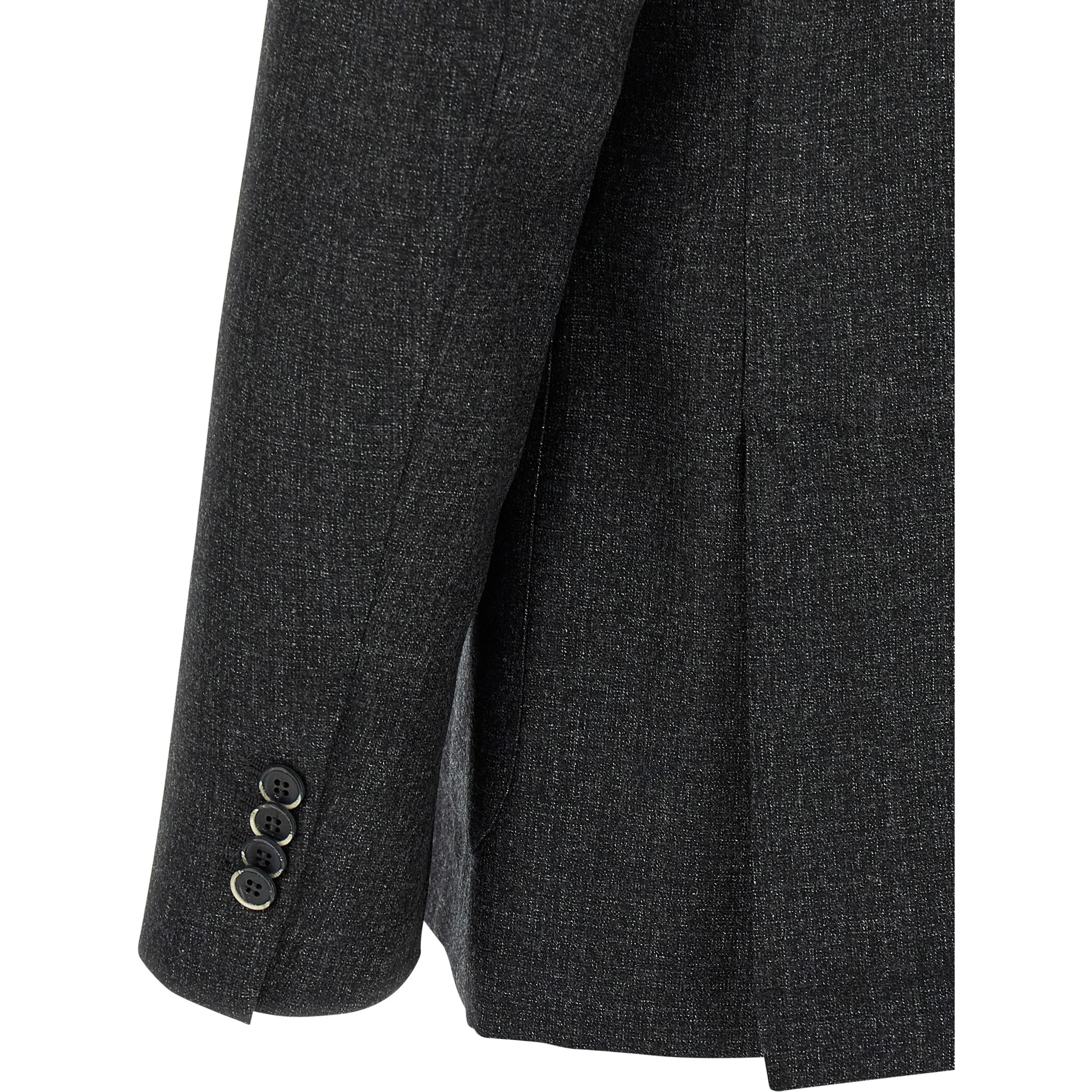 Gray Virgin Wool Blazer