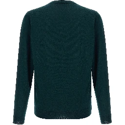 Bicolor Merino Wool Cardigan
