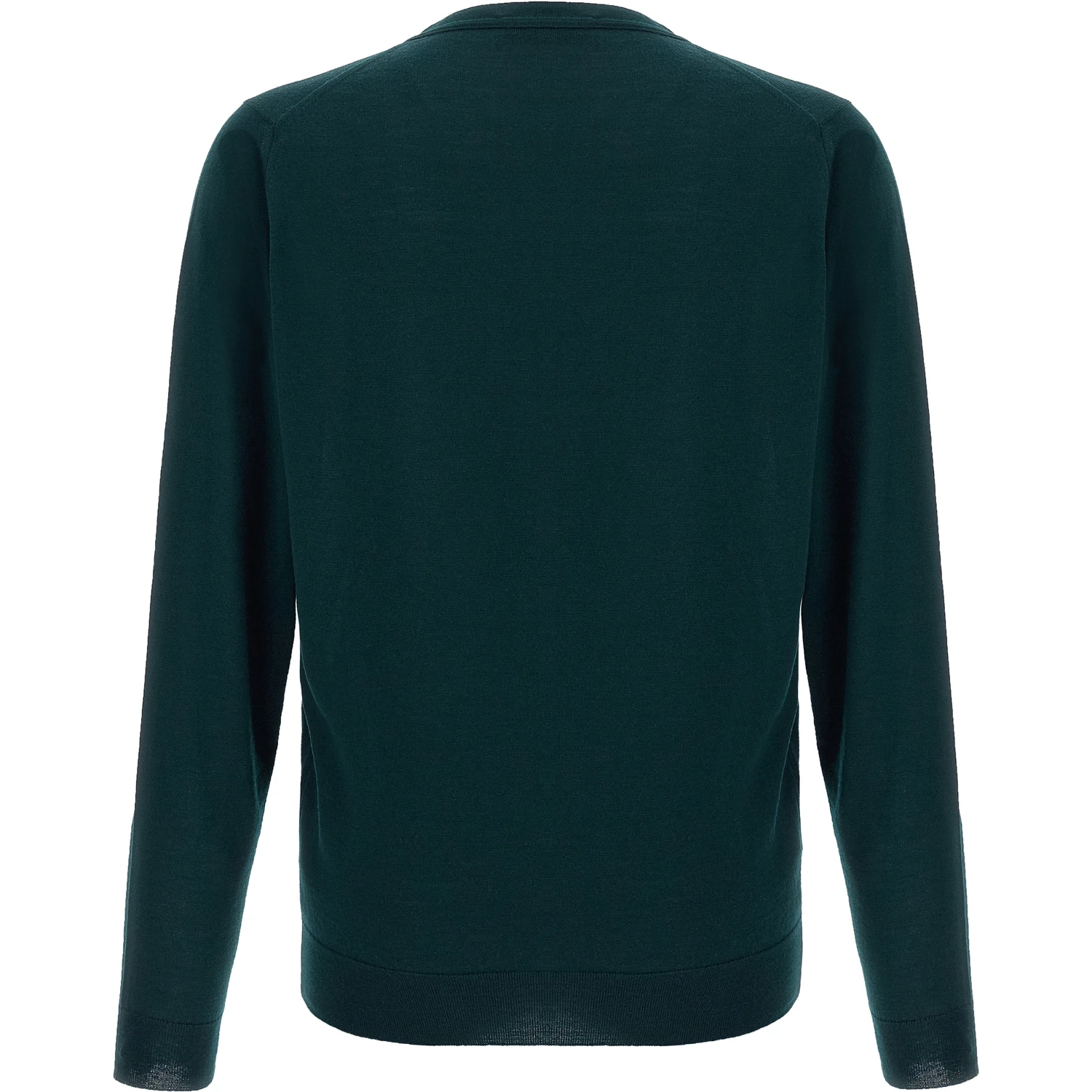 Bicolor Merino Wool Cardigan