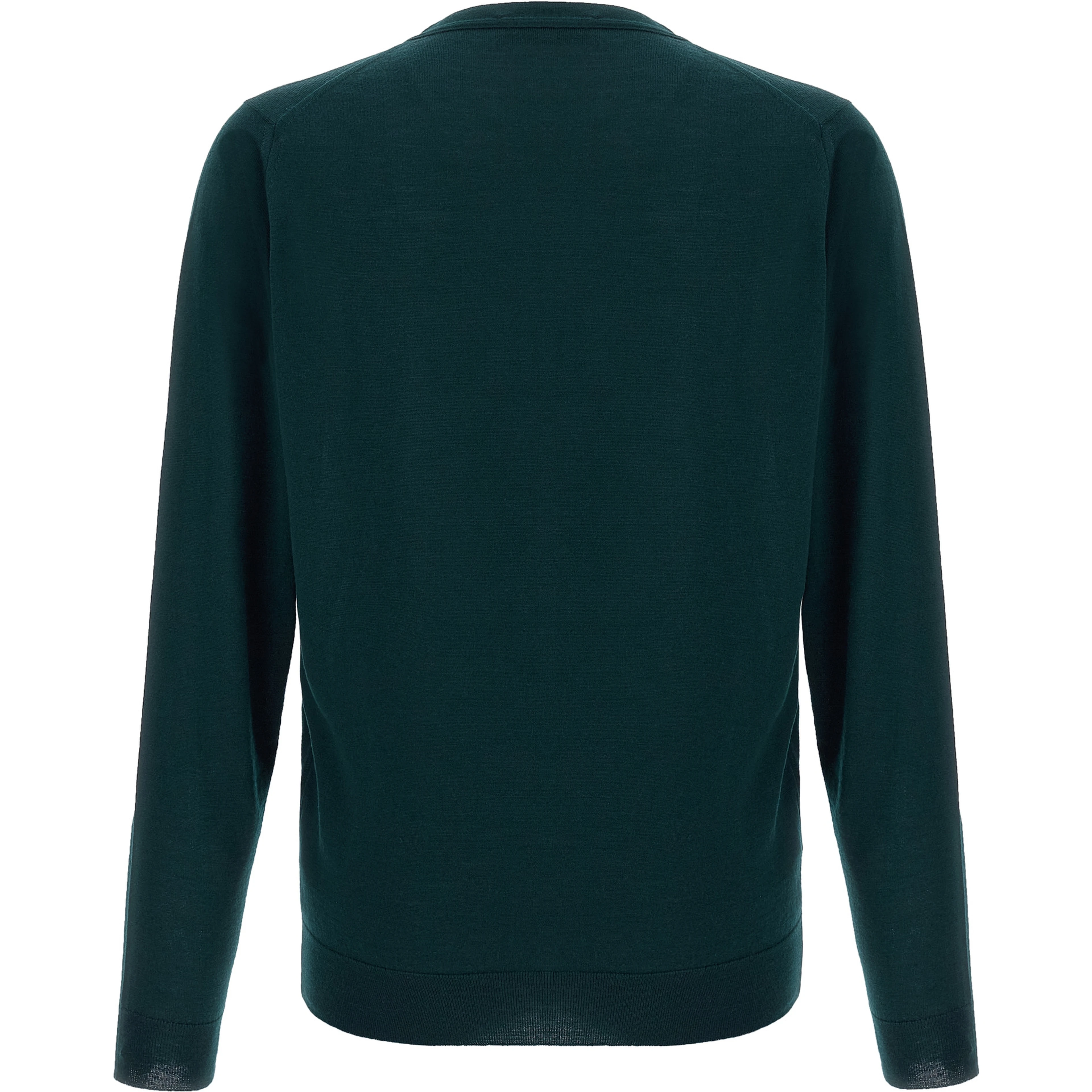 Bicolor Merino Wool Cardigan