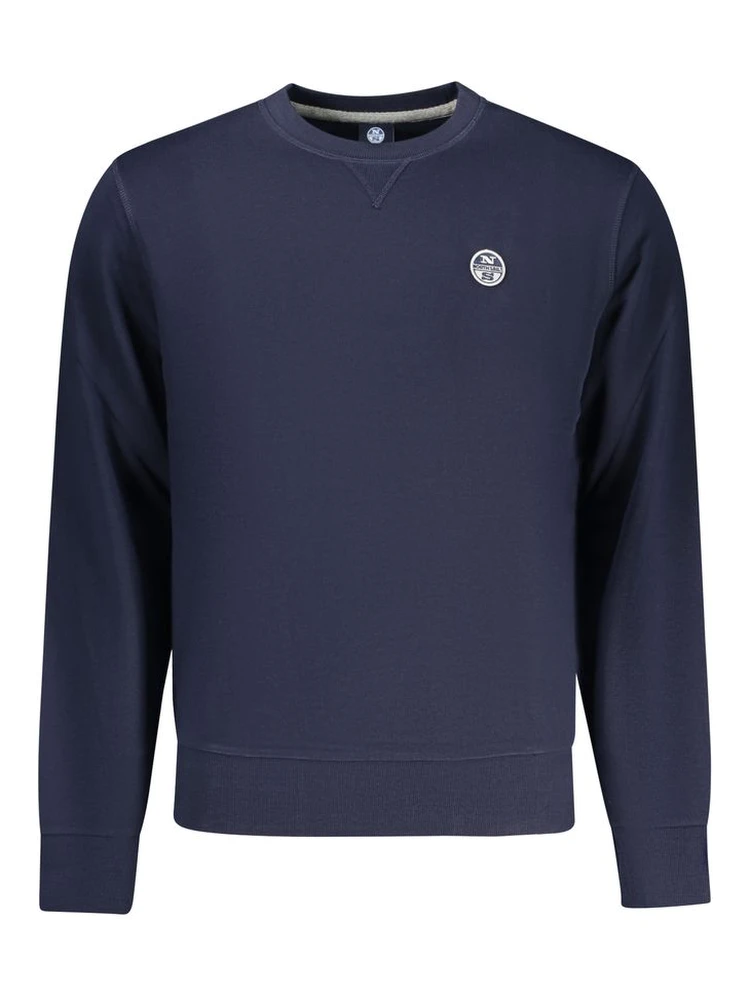 Blue Cotton Men's Sweatshirt