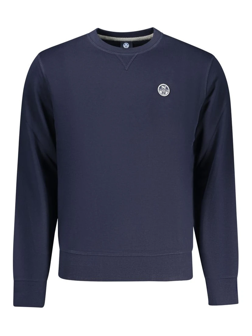 Blue Cotton Men's Sweatshirt