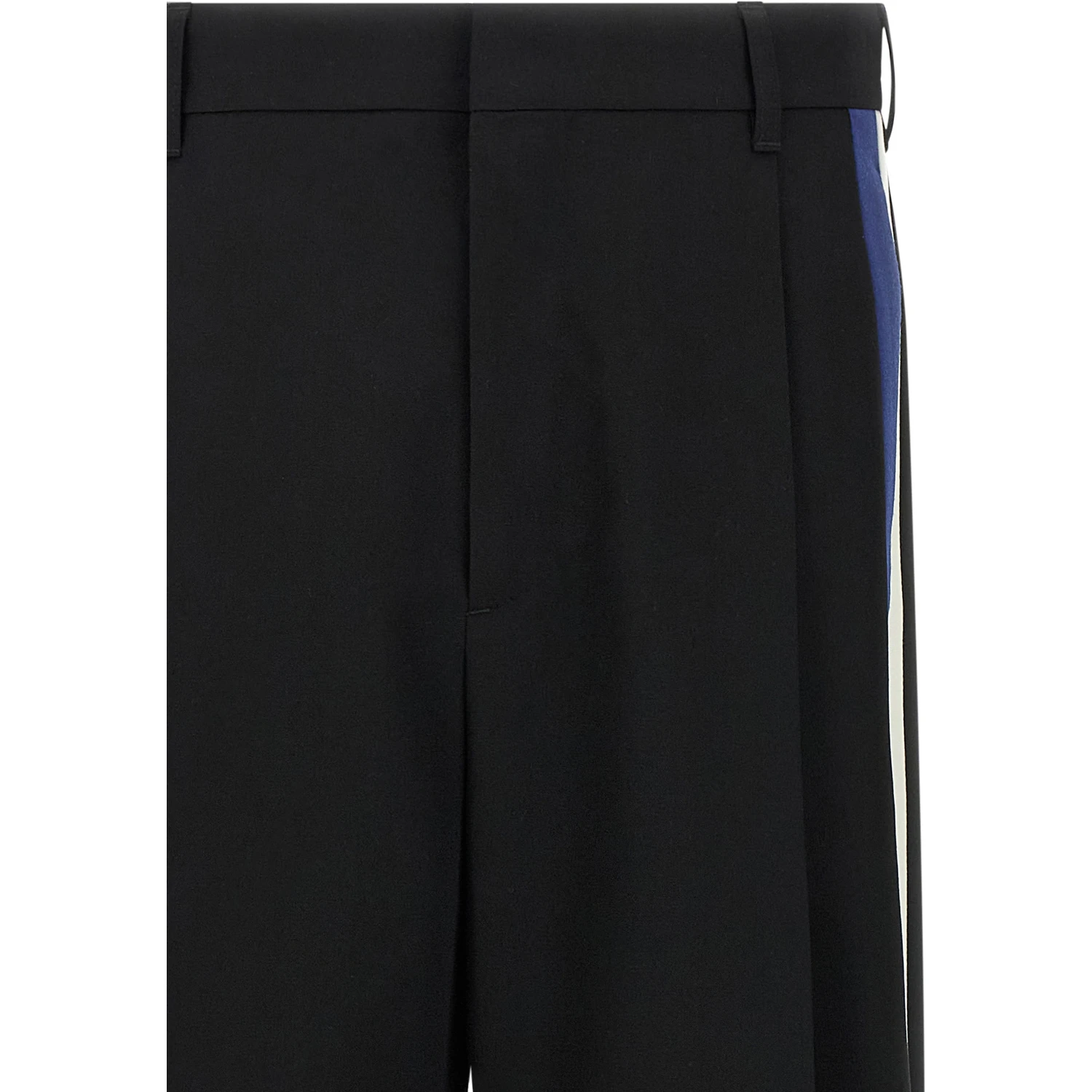 Black Virgin Wool Dress Pants