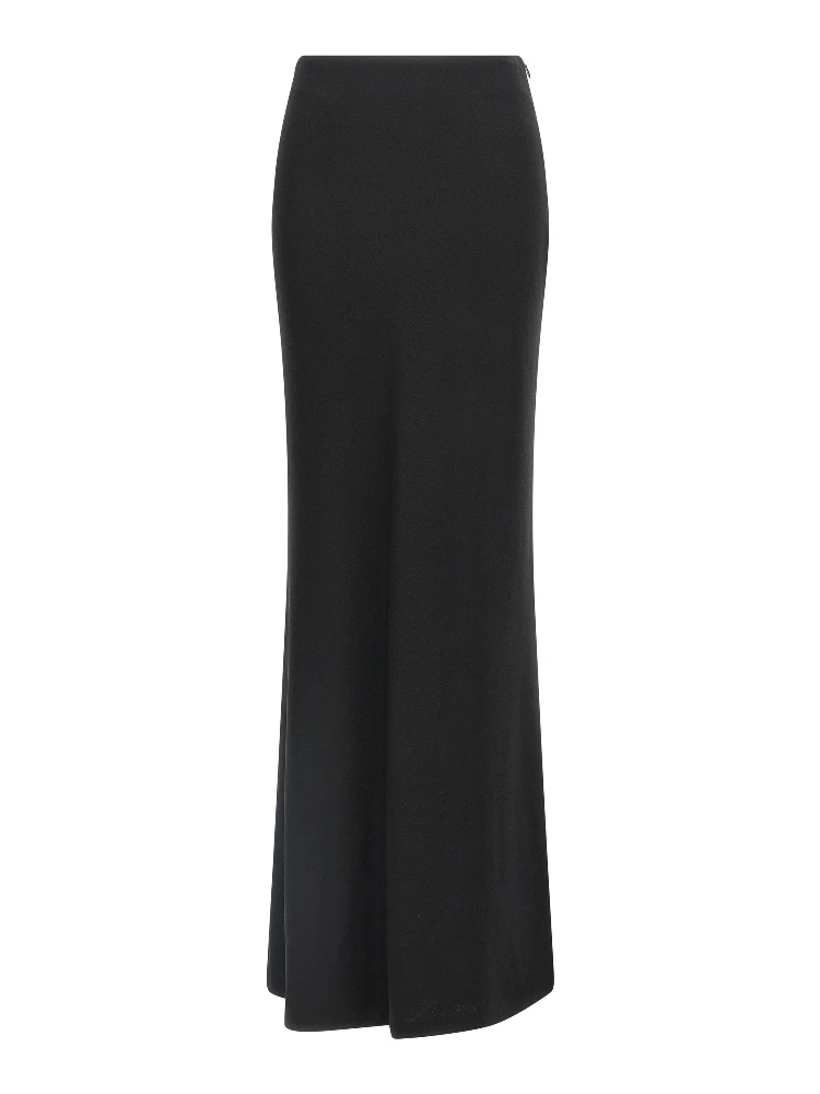 Black Virgin Wool Mini Skirt