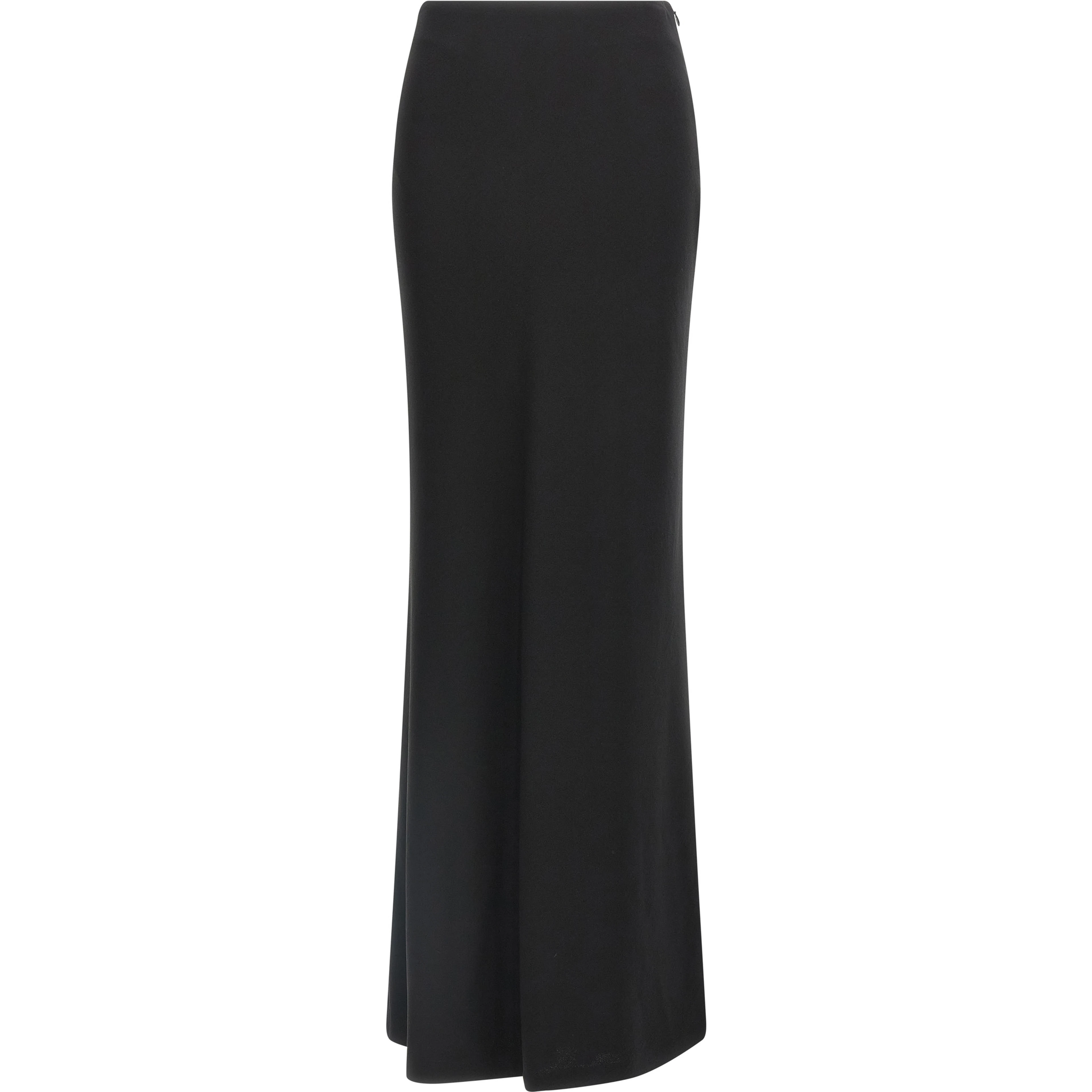 Black Virgin Wool Mini Skirt