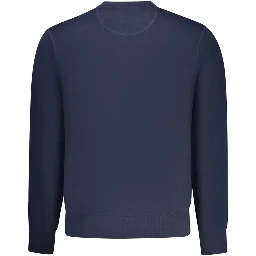 Blue Cotton Men's Sweatshirt