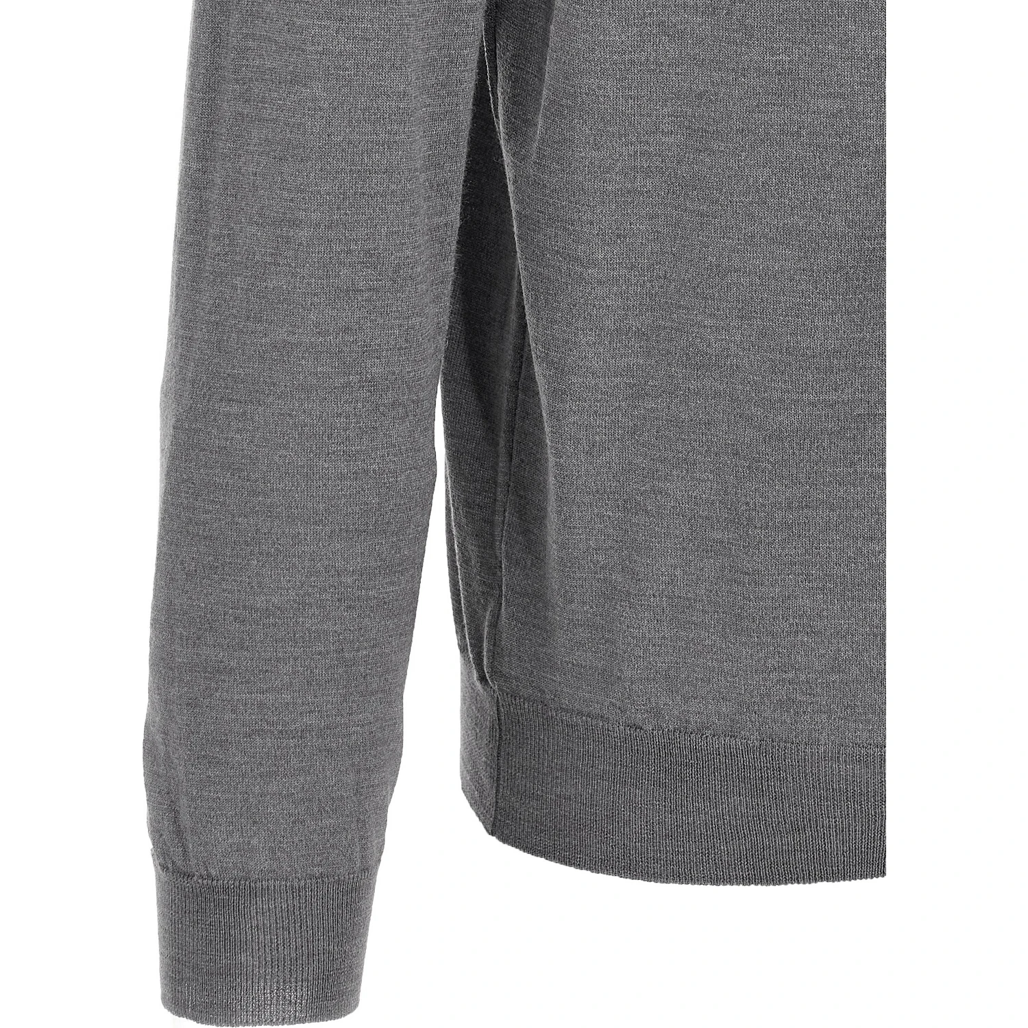 Gray Cashmere Polo Shirt