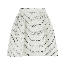 White Polyamide Long Skirt