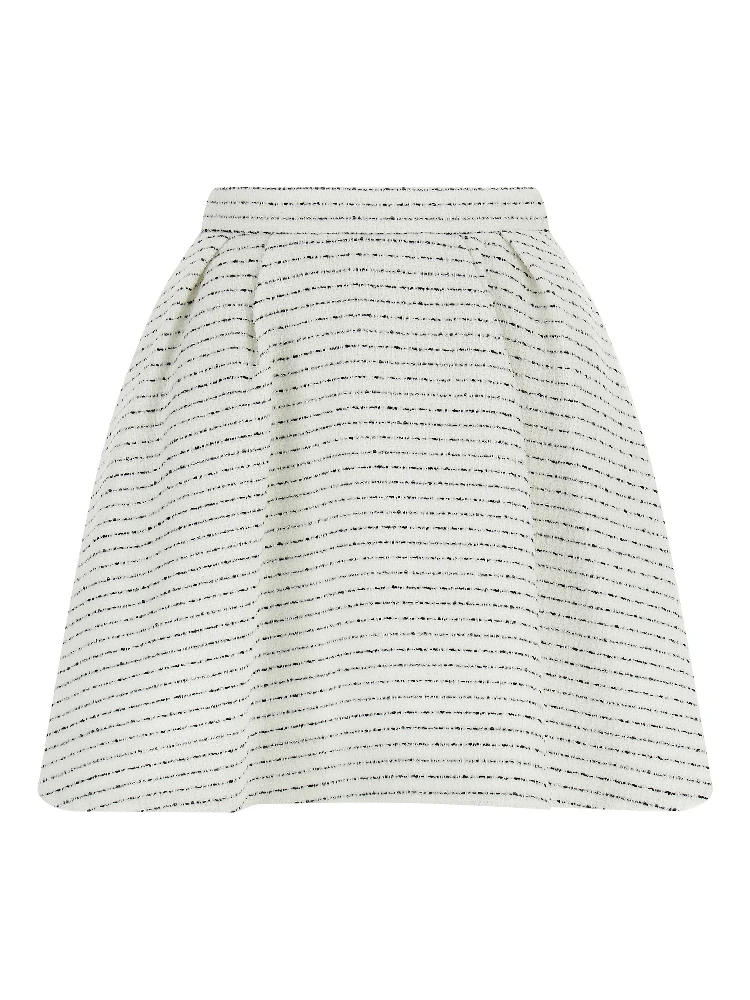 White Polyamide Long Skirt