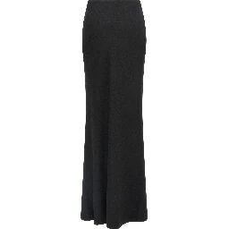 Black Virgin Wool Mini Skirt