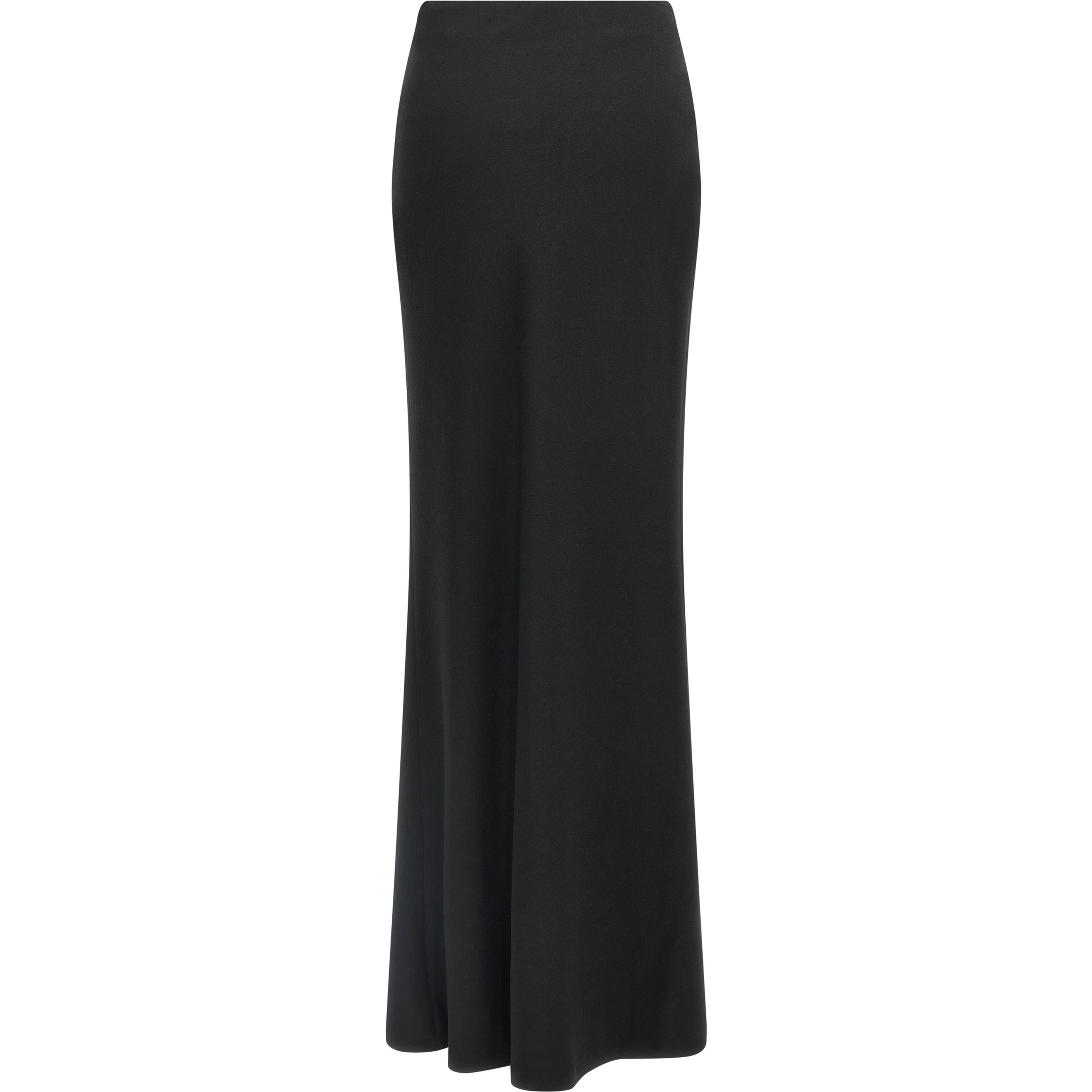Black Virgin Wool Mini Skirt