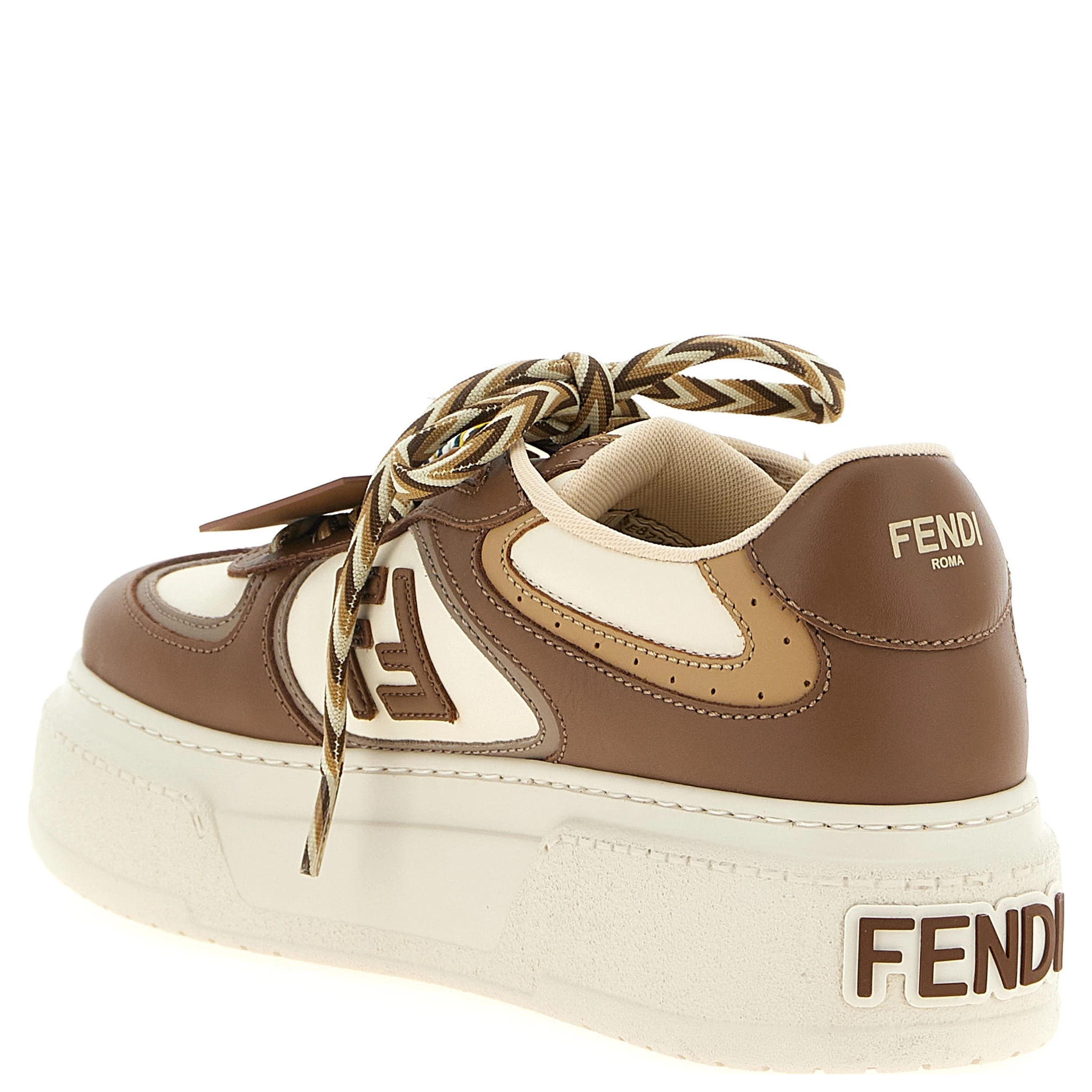 Multicolor Calfskin Platform Sneakers