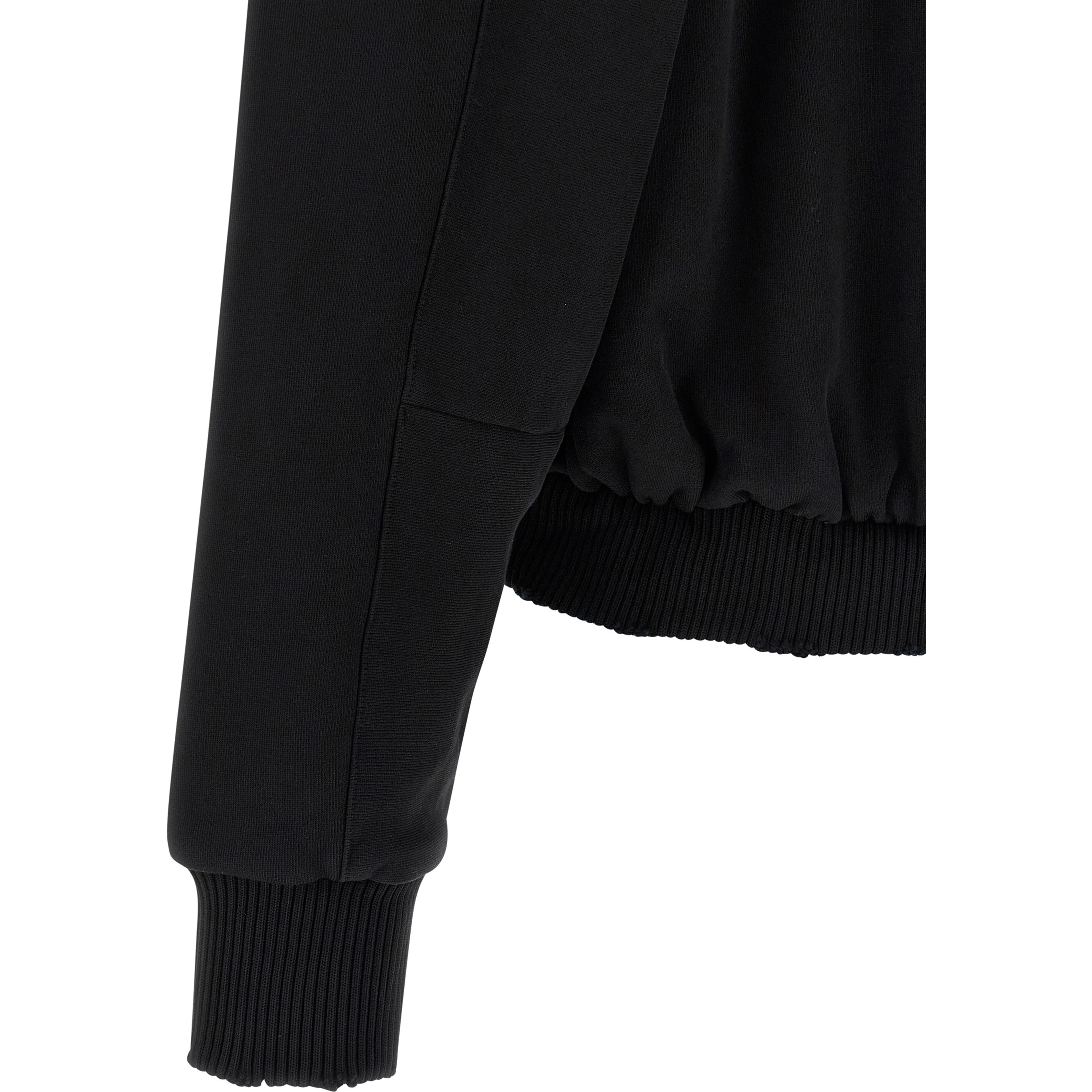 Black Cotton Sweatshirt