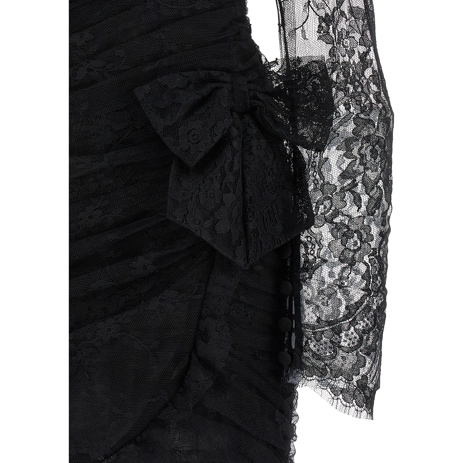 Black Organic Cotton Short Dress