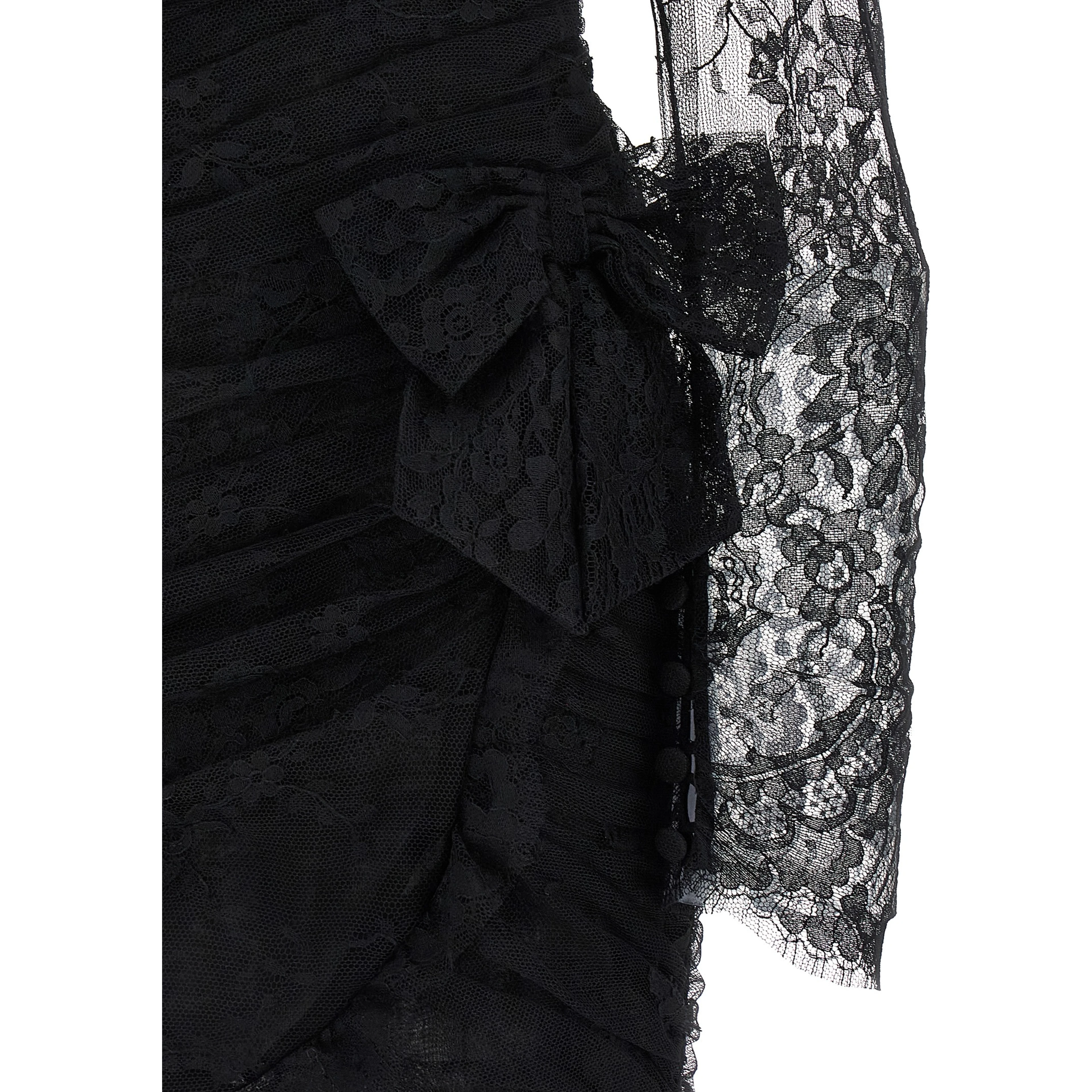 Black Organic Cotton Short Dress