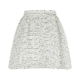 White Polyamide Long Skirt