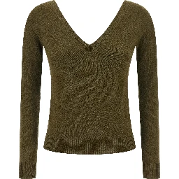 Bicolor Cashmere Cardigan