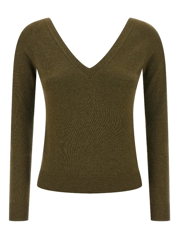 Bicolor Cashmere Cardigan