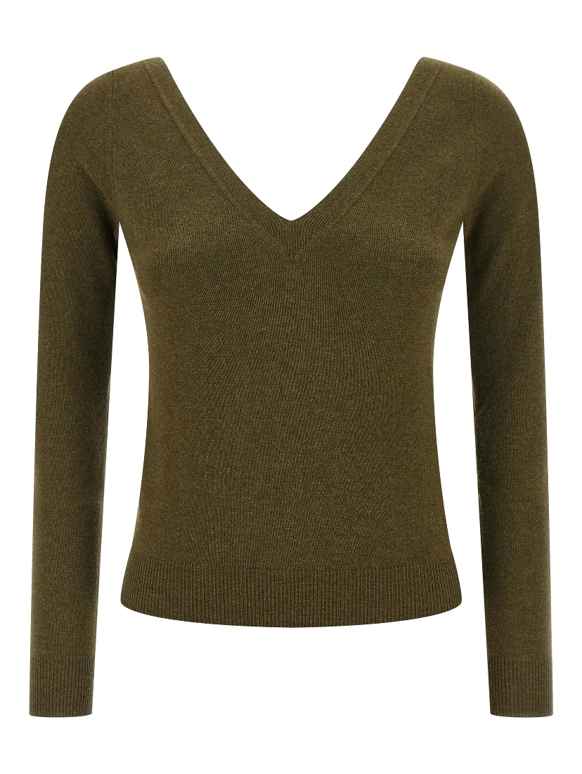 Bicolor Cashmere Cardigan