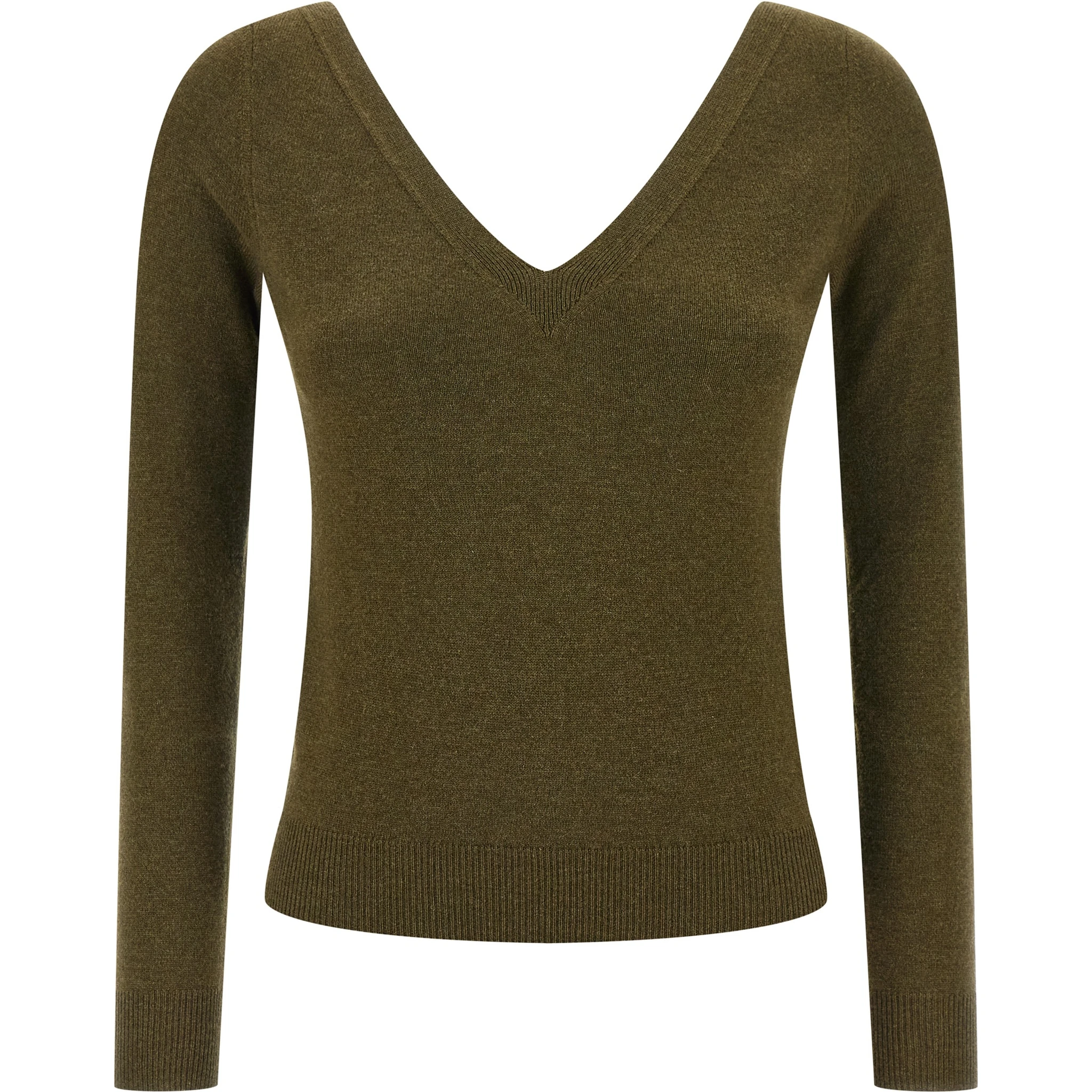 Bicolor Cashmere Cardigan