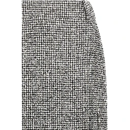 Bicolor Wool Midi Skirt