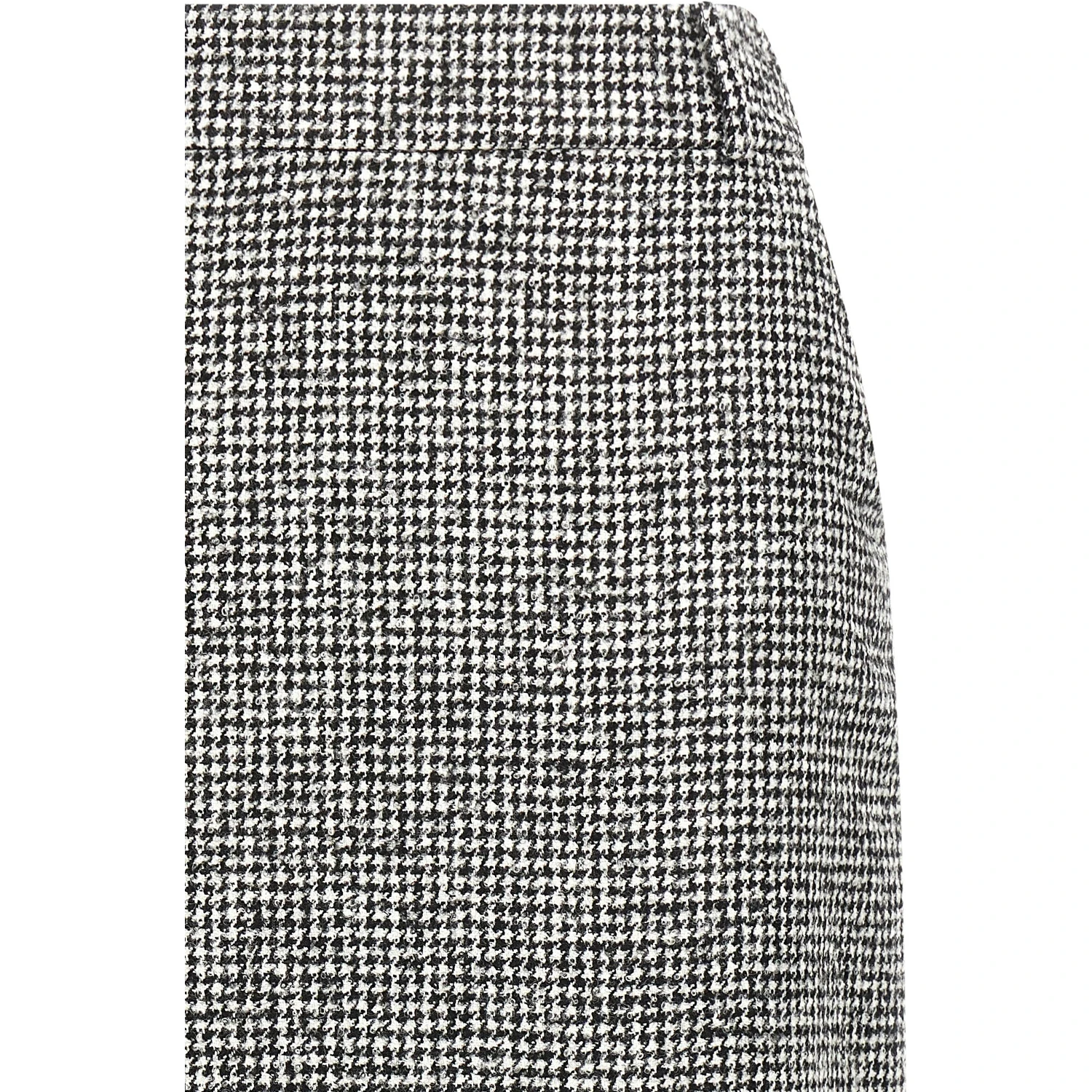 Bicolor Wool Midi Skirt