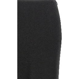 Black Virgin Wool Mini Skirt