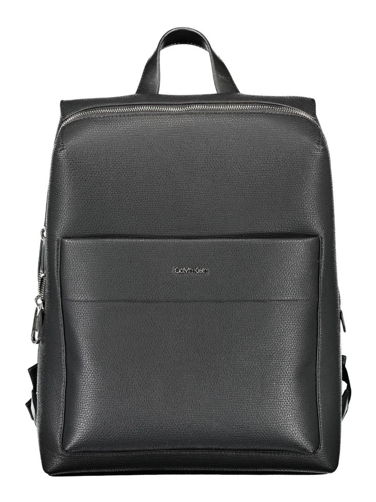 Nero Polyester Men Backpack